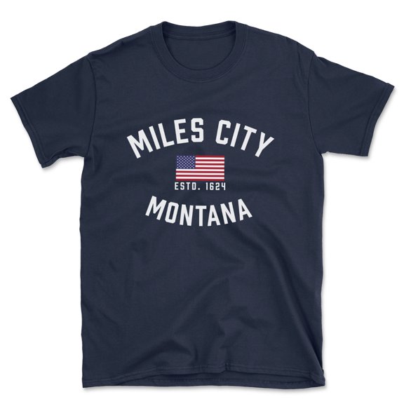 Miles City Montana Patriot Men's Cotton T-Shirt
