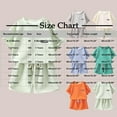 thumbnail image 3 of Miluxas Toddler Boy's Casual 2 Piece Outfit Letter Round Neck Tee Top and Elastic Waist Track Bermuda Shorts Green 3 Years, 3 of 3