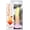 Orange, variant on Mixers Blueberry Crush Silicone 8" G-Spot Dildo with Suction Cup, Blue/Lavender