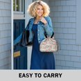 thumbnail image 6 of Pioneer Flower Floral Print Pattern Drawstring Lunch Bag Women - Drawstring Lunch Bag Insulated for Work Office - Stain-Resistant Large Lunchbags for Women with Multi-Pockets, 6 of 6