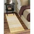 thumbnail image 3 of Unique Loom Tribal Trellis Collection Area Rug - Alami (2' x 5' 3" Runner Ivory and Yellow), 3 of 12
