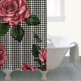 thumbnail image 4 of Pioneer Flower Floral Print Pattern Shower Curtain 36"x72" ,Bathroom Decorative Shower Curtains Set with 12 Hooks,Modern Waterproof Washable Shower Curtain, 4 of 6