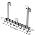 thumbnail image 3 of THLKIF Over The Door Hooks, Sturdy Door Hanger, Large Over The Door Towel Rack with 8 Hooks, Heavy Duty Easy to Install, for Bathroom, Bedroom，Kitchen，Hanging Towels, Coats, 3 of 6