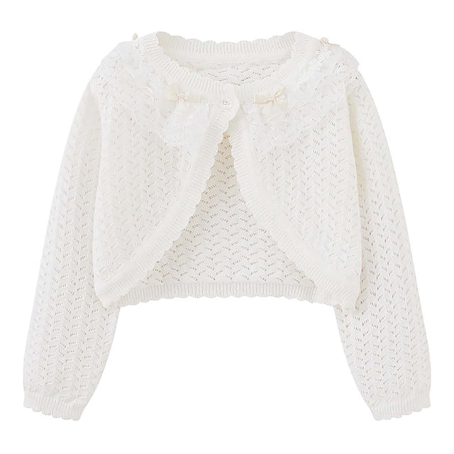 RXIRUCGD Veste Décontractée à Capuche pour Enfants avec Nœud Doux et à la Mode, Manches Longues, Col Rond, Boutons, Perforée, Beige, Taille : 11-12 Ans