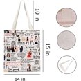 thumbnail image 2 of VAMSII Song Souvenir Singer Lover Canvas Shoulder Bag Music Singer Performer Musician Gifts For Singer Gift Accessories, 2 of 7