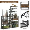 thumbnail image 5 of Large Gun Rack with Floor Rifle Racks Pistol Rack Drawers for Indoor Gun Displaying and Accessory Storage, 5 of 6
