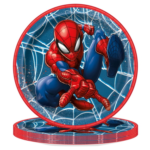 Spider-Man 8ct 8.5in Multicolor Dinner Paper Plates