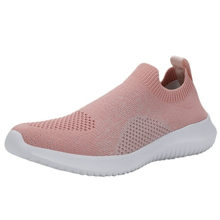 

Follure Girl women s casual shoes Ladies Shoes Fashion Mesh Breathable Foot Lightweight Flat Heel Casual Sports Shoes Pink 38