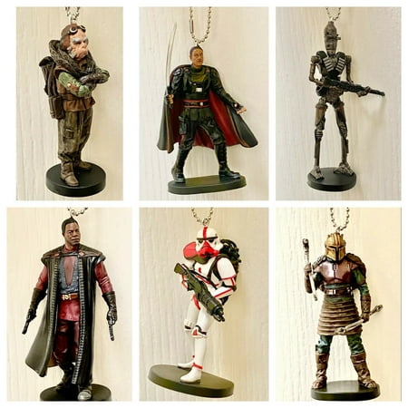 Mandalorian 6 PVC Keychain dangler Ornament 4” Blacksmith Greef Moff Kuill Ig-11
