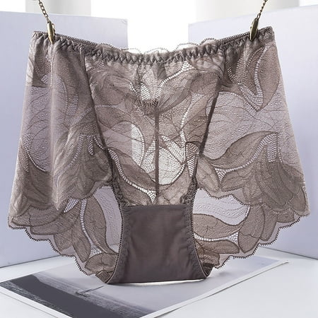 Seamless Underwear for Women Cute Lace Triangle Seamless High Waist Large Size Panties Lightweight Easy Care Underwear