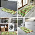 thumbnail image 2 of Multi Color Checkerboard Checkered Pattern Kitchen Rug Mat,Kitchen Runner Rugs Non Skid Washable,Decorative Kitchen Floor Mats for Kitchen,Sink,Laundry,17"X47", 2 of 5