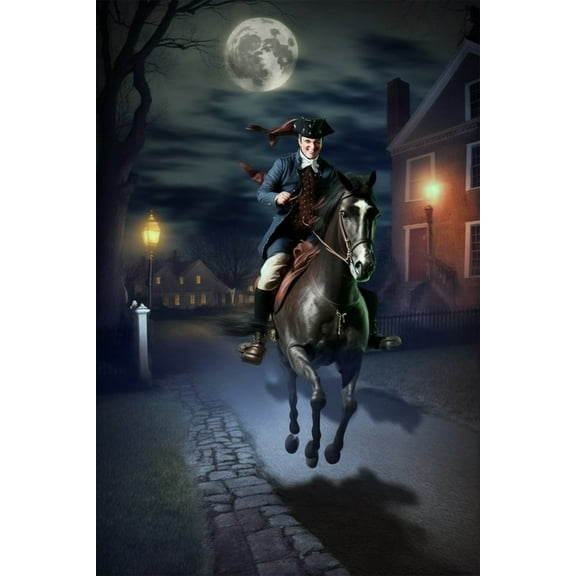 24x36 gallery poster, Paul Revere's Midnight Ride p13
