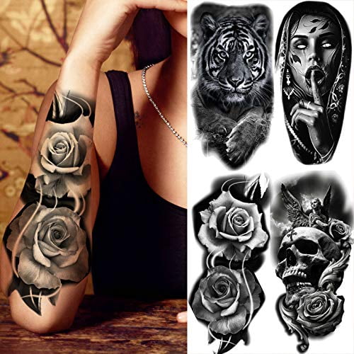 Vantaty 22 Sheets Sexy 3d Temporary Tattoos For Women Men Arm Forearm Waterproof Fake Tattoo Stickers For Adults Realistic Tiger Lion Halloween Skeleton Rose Flower Tatoos Warrior Anchor Compass Walmart Com Vantaty 22 Sheets Sexy 3d Temporary Tattoos For Women Men Arm Forearm Waterproof Fake Tattoo Stickers For Adults Realistic Tiger Lion Halloween Skeleton Rose Flower Tatoos Warrior Anchor Compass Walmart Com