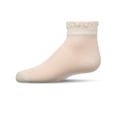 thumbnail image 3 of MeMoi Girls Crochet Ruffle-Trim Mercerized Cotton Blend Ankle Sock - Girls - Female, 2, Winter White, 3 of 6