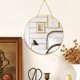 thumbnail image 3 of Espejo de pared YCHMIR, 30 cm, redondo, marco de plástico PVC dorado, 3 of 9