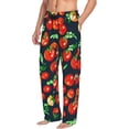 thumbnail image 2 of Daiia Tomatoes Men's Sleep Pant with Pockets and Drawstring,Pajama Pants-Small, 2 of 9