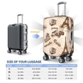 thumbnail image 2 of Luggage Cover Anti Scratch, Eiffel Tower Vintage Elastic Suitcase Protector Fits 18-32 Inch Luggage, 2 of 2