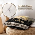 thumbnail image 4 of Rustic Bear Throw Pillows Cover 2 Pcs Western Cabin Wildlife Moose Deer Decorative Pillowcase Cushion Cover for Outdoor Patio Lodge Bedroom Couch Sofa Decor 20x20 Inch, 4 of 4