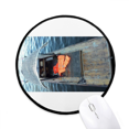 thumbnail image 1 of Lake Boat Photography Art Deco Fashion Mouse Pad Desktop Office Round Mat for Computer, 1 of 2