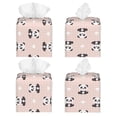 thumbnail image 2 of Picia Cute Panda Pattern Tissue Box Cover,PVC Leather Square Holder,Tissue Box Holder with Magnetic Bottom,Facial Paper Organizer Dispenser-5.2"X5.2"X5.2", 2 of 8