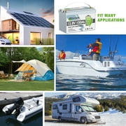 12V 100Ah LiFePO4 Lithium Battery,100A BMS,TCBWORTH Group 31 Battery for RV,Solar,Marine,Camping,Trolling Motor,off-Grid,Backup Power,Motorhome,15000+Deep Cycles