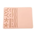 thumbnail image 1 of Almohadilla de práctica de sutura ,DIY Suturing Practice Pad Silicone Skin Realistic ,Pad,heridas de corte previas resistentes a la lágrima de la lágrima ,Modelo de capacitación, 1 of 9