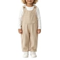thumbnail image 4 of Fesfesfes Kids Baby Corduroy Overalls Button Shoulder Casual Loose Fit Jumpsuit with Pockets for Toddler Boys Girls Ages 6 Months-4 Years, 4 of 5