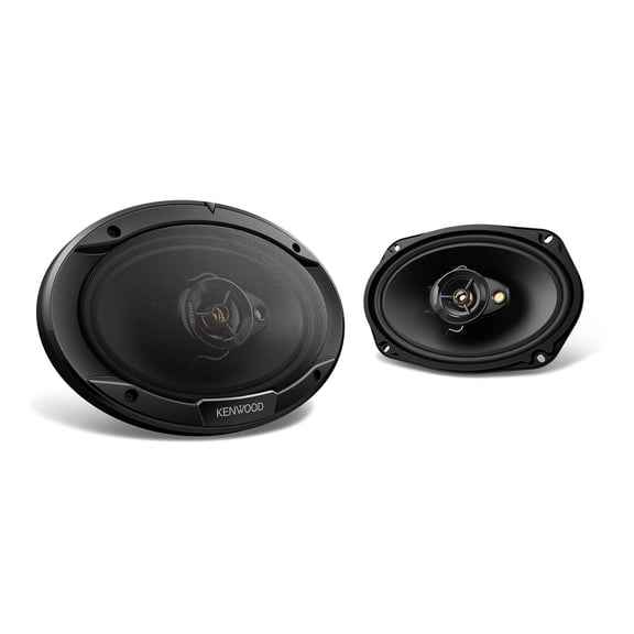 Kenwood KFC-6966R Road Series Altavoces para coche (par) - Altavoces coaxiales para coche de 6 x 9 pulgadas, 3 vías, 400 W, impedancia de 4 ohmios, woofer de polipropileno y tweeter electrodinámico, d