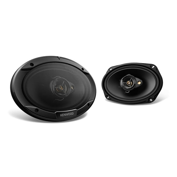 Kenwood KFC-6966R Road Series Altavoces para coche (par) - Altavoces coaxiales para coche de 6 x 9 pulgadas, 3 vías, 400 W, impedancia de 4 ohmios, woofer de polipropileno y tweeter electrodinámico, d