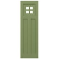 thumbnail image 5 of Ekena Millwork 18"W x 33"H True Fit PVC San Antonio Mission Style Fixed Mount Shutters, Moss Green (Per Pair - Hardware Not Included), 5 of 9