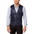 thumbnail image 1 of I.N.C Mens Faux Suede Five Button Vest, Blue, X-Small, 1 of 1