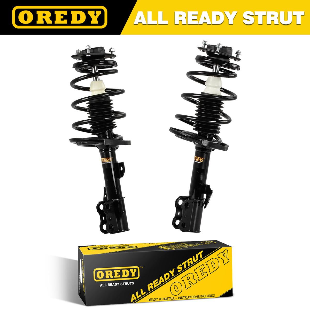 Pair Front Quick Complete Struts & Coil Spring Assemblies Compatible with 2004-2006 Toyota Camry 