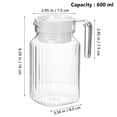 thumbnail image 3 of weibbin Plastic Cold Water Pitcher with Lid Large Capacity Heat Resistant Drink Container for Home 1000ml, 3 of 8