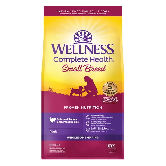 Wellness, Complete Health Small Breed, Turkey & Oatmeal - Dry Dog Food