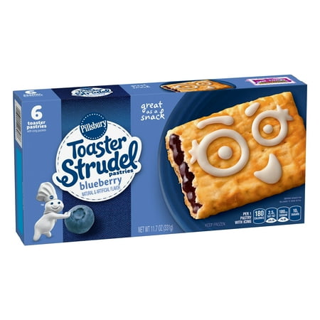 Pillsbury Toaster Strudel Blueberry Toaster Pastries, 6 Ct, 11.7 oz ...