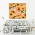thumbnail image 5 of Coolnut Watercolor Sunflowers Tapestry Aesthetic Tapestry Wall Hanging 80" x 60" Inches Home Decor Gifts, 5 of 6