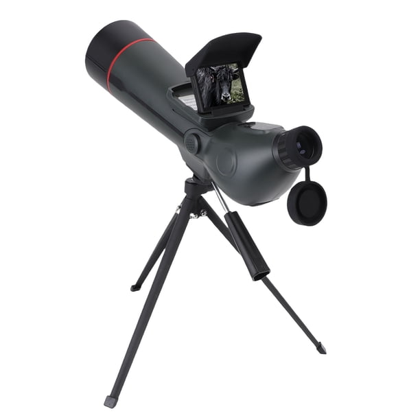 Telescopio Terrestre, Pantalla Dual A Prueba De Golpes Recubrimiento Multicapa Telescopio Terrestre Zoom Digital 18x Para Observación De Vida Silvestre