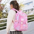 thumbnail image 3 of 3 Pcs Star Prints Backpack Set, Large‑Capacity Back To School Bag, Multi‑Pocket Anti‑Theft Bookbag For Girls Campus & Casual Travel (Blue), 3 of 5
