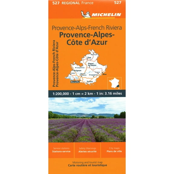 France: Provence-Alps-French Riviera Map 527, (Paperback)