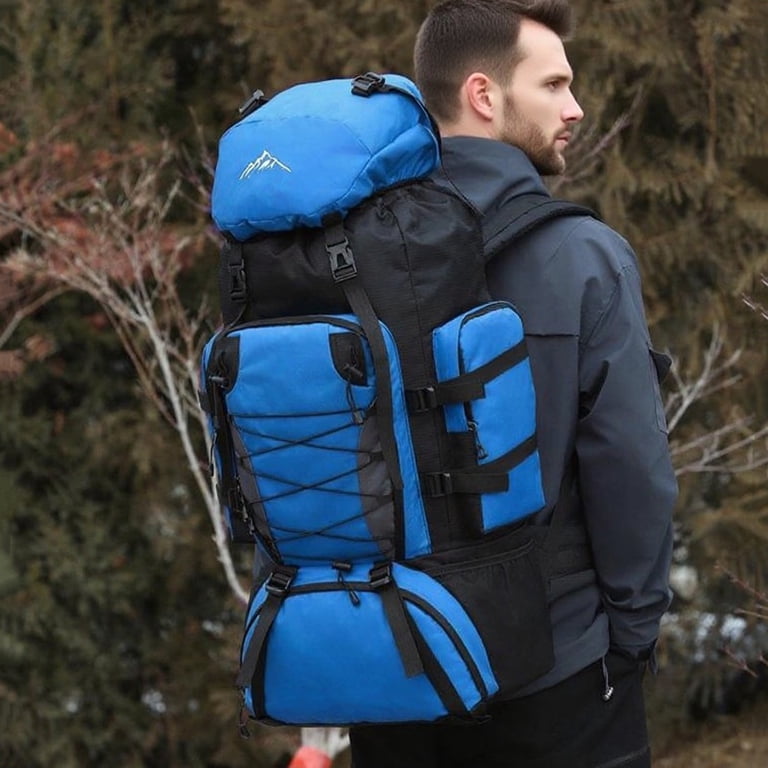 backpack with internal frame for travel Teton 65L Scout Hiking, Camping, Backpacking, Travel, Rain Cover Included, Black : Sports & Outdoors repellent material that helps protect your gear from light rain and moisture 50 Liter Summit Internal Frame