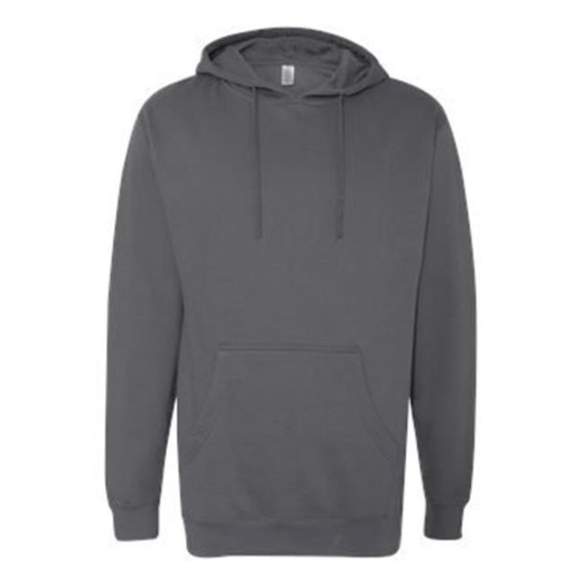 Sweat à Capuche Mi-Lourd, Charbon - 3TG