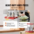 thumbnail image 2 of KFFKFF Fruit Wine Press Manual Press for Wine Making 1.6 Gal/6L Stainless Steel, 2 of 9