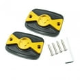 thumbnail image 1 of Almencla 2 Pieces Motorcycle Brake Fluid Tank Cap Cover for C400GT 2019-2023 Yellow, 1 of 8