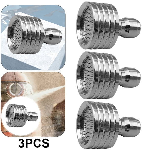 Boquilla 3 Uds. Rociador Alta Presión Enchufe Rápido 1/4 para Lavado Coches (0 3mm)