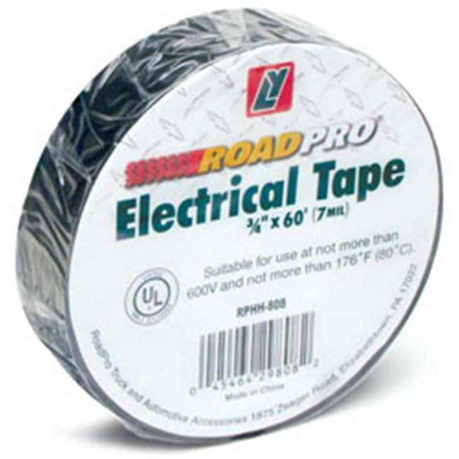 RoadPro RPHH-808 Black 0.75 x 60 Electrical Tape