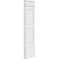 thumbnail image 6 of 12"W x 48"H x 2"P Two Equal Flat Panel PVC Pilaster w/Decorative Capital & Base (Pair), 6 of 18