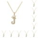 thumbnail image 1 of Minnieouse Collar de letras para mujer, adorno de vestir, colgante de alfabeto brillante, accesorio de moda, regalo de cumpleaños, colgantes de J 10piezas, 1 of 6
