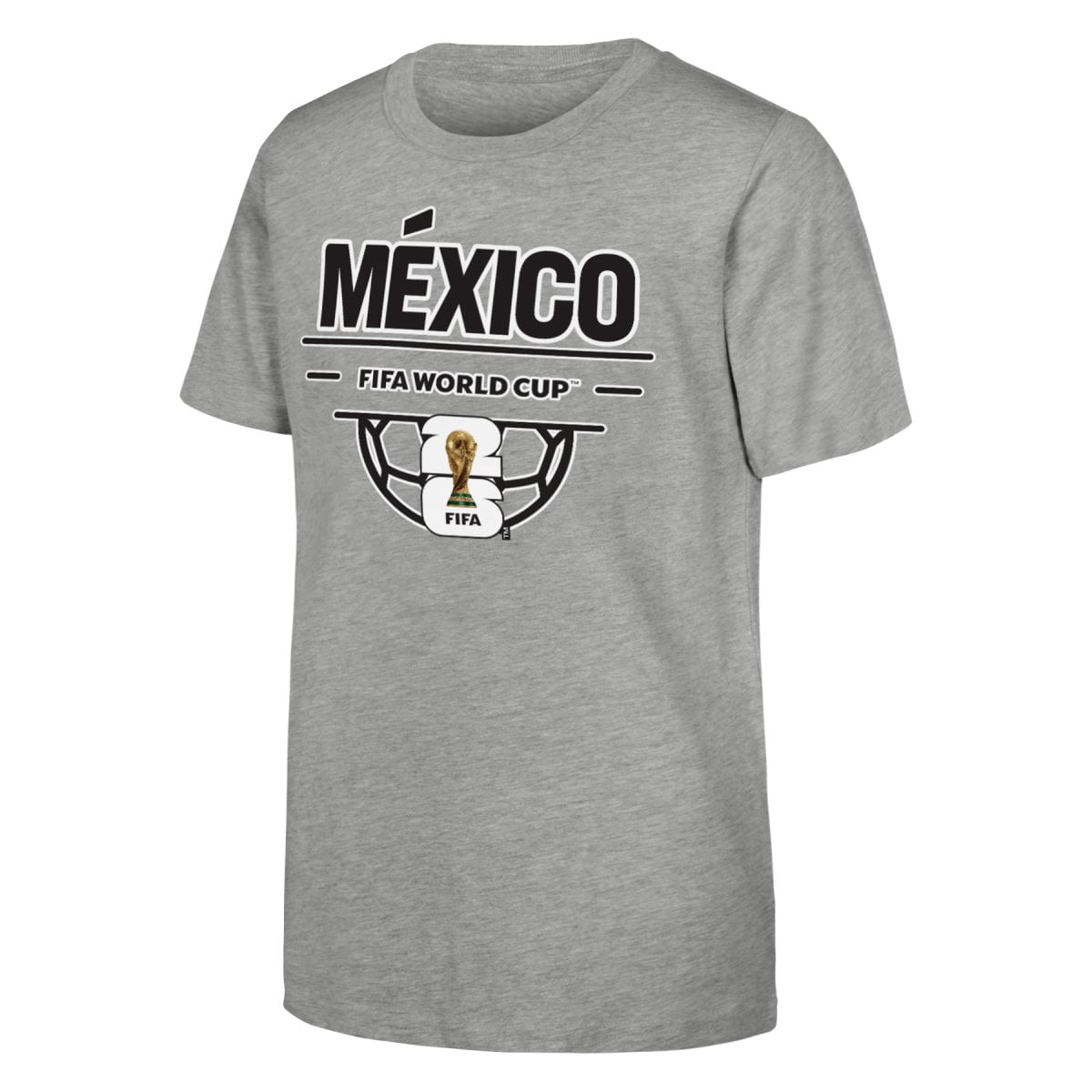 FIFA World Cup 2026 Men's Gray Mexico Soccer Ball Tee