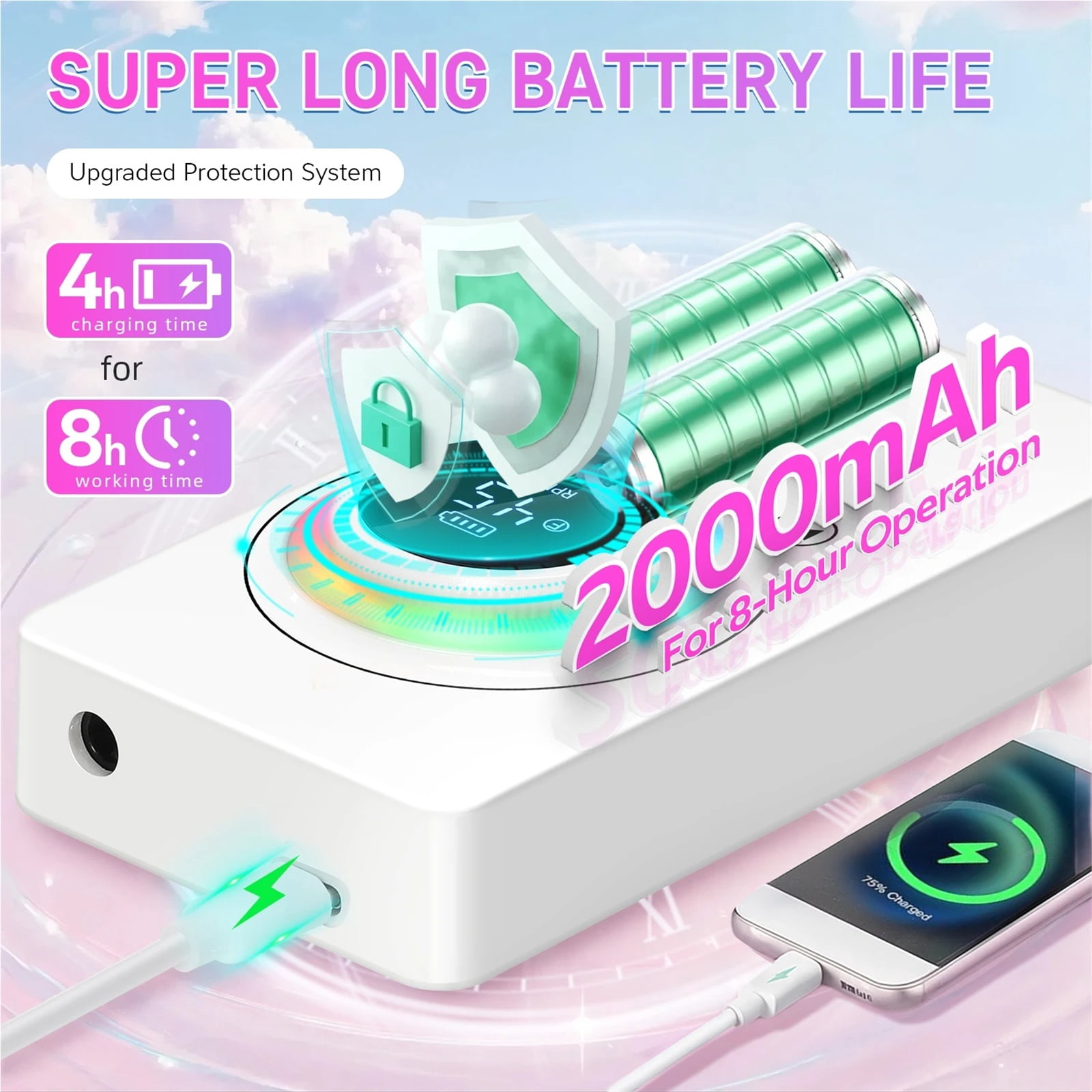 45000RPM Nail Drill Machine Nail Polisher USB Charging Electric Manicure Sander Low Noise Nail Salon Tools