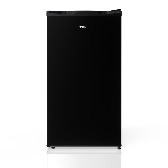 TCL Black Single Door Compact Refrigerator without Freezer for Dorm, Office & Garage, 3.1 Cu. Ft.